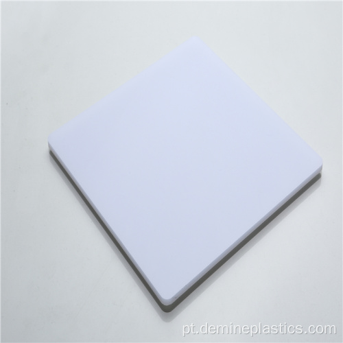 Painel difusor de policarbonato branco leitoso